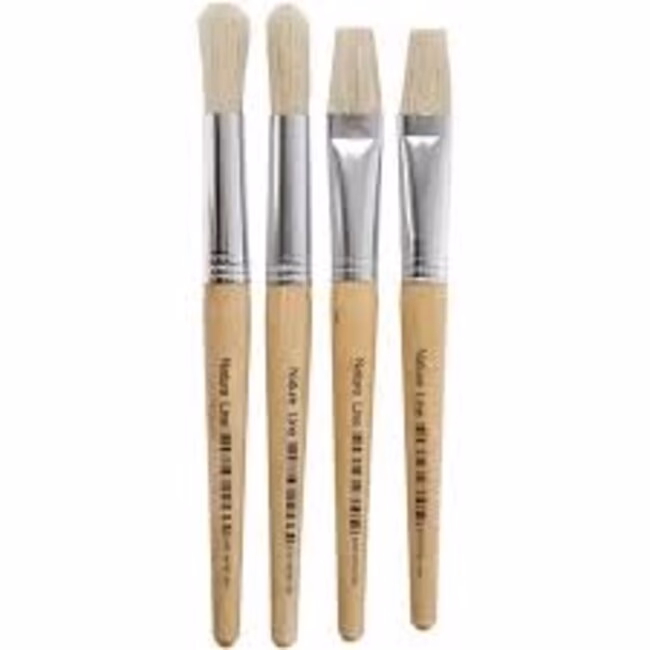 Hoe moet een 3-jarige een kwast vasthouden?