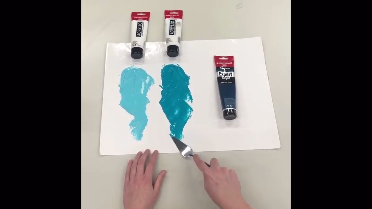 Is acrylverf compatibel met latex?