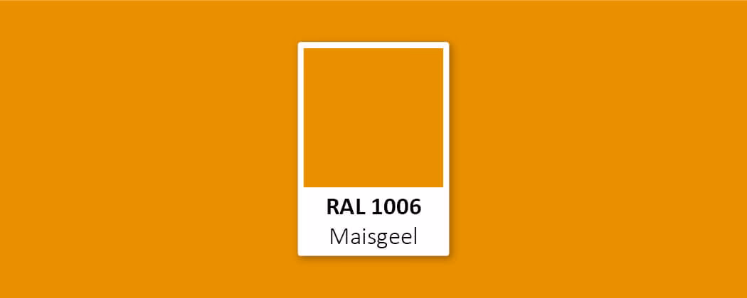 Wat is de kleur RAL 1006 Maisgeel?