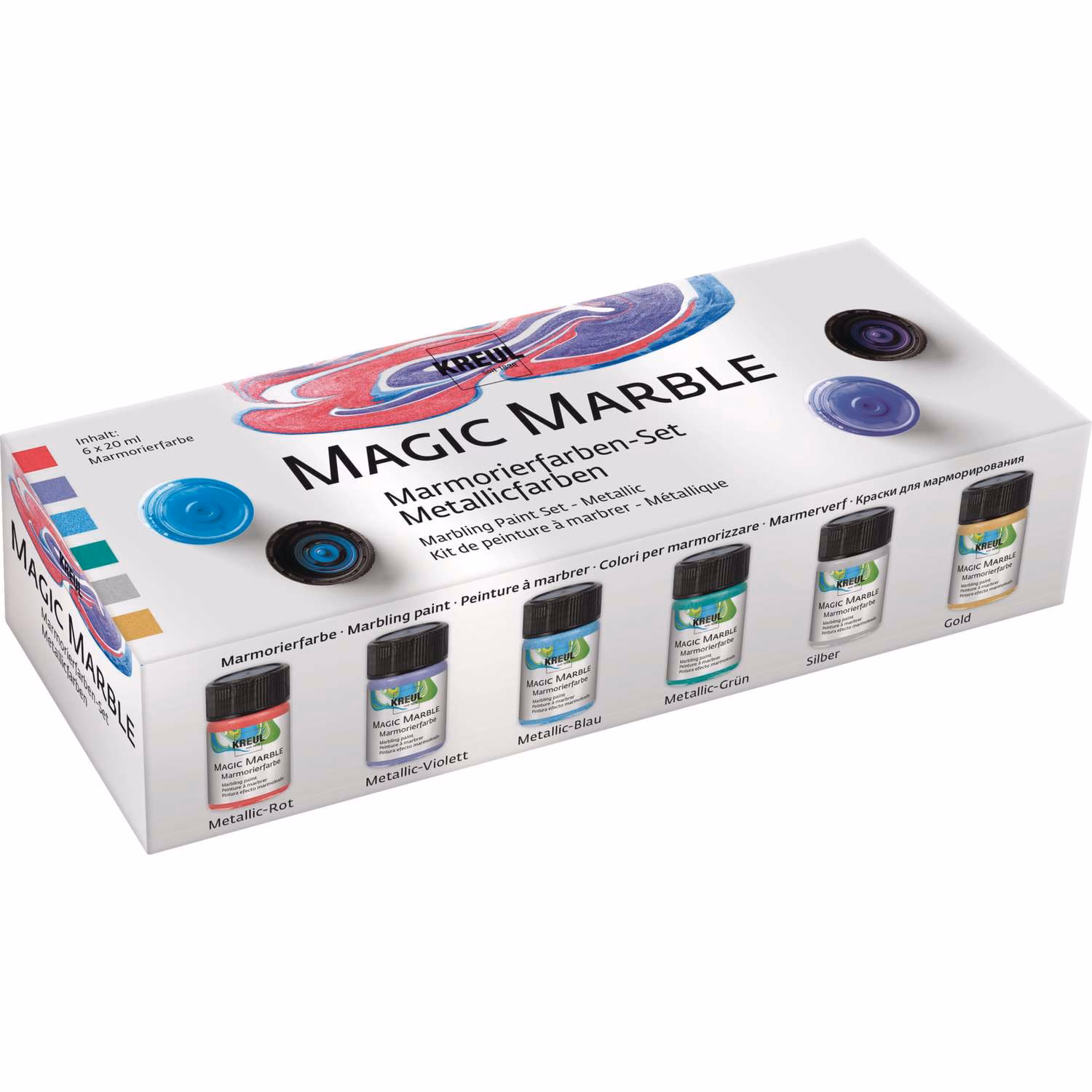 Welke verf wordt gebruikt voor marmer?