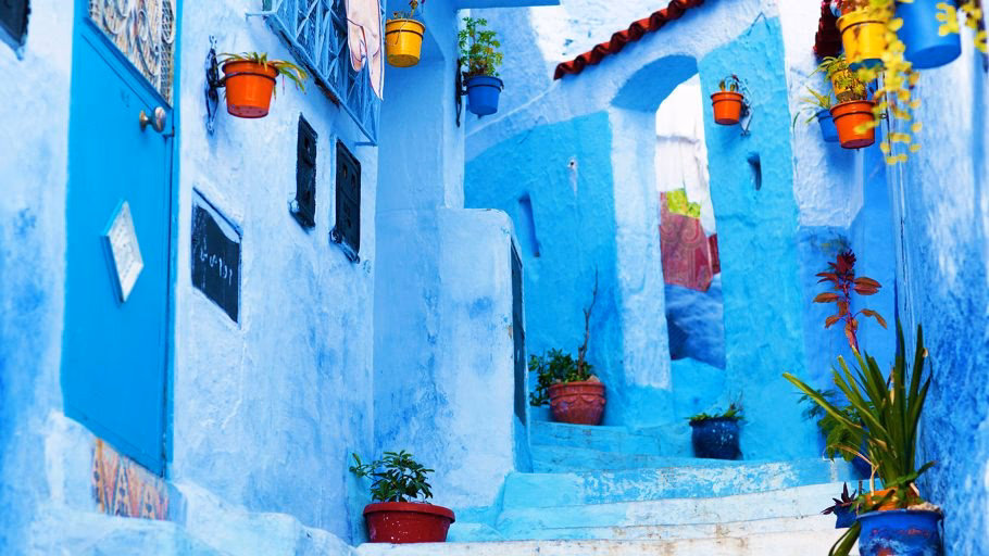 Waarom is de blauwe stad in Marokko blauw?