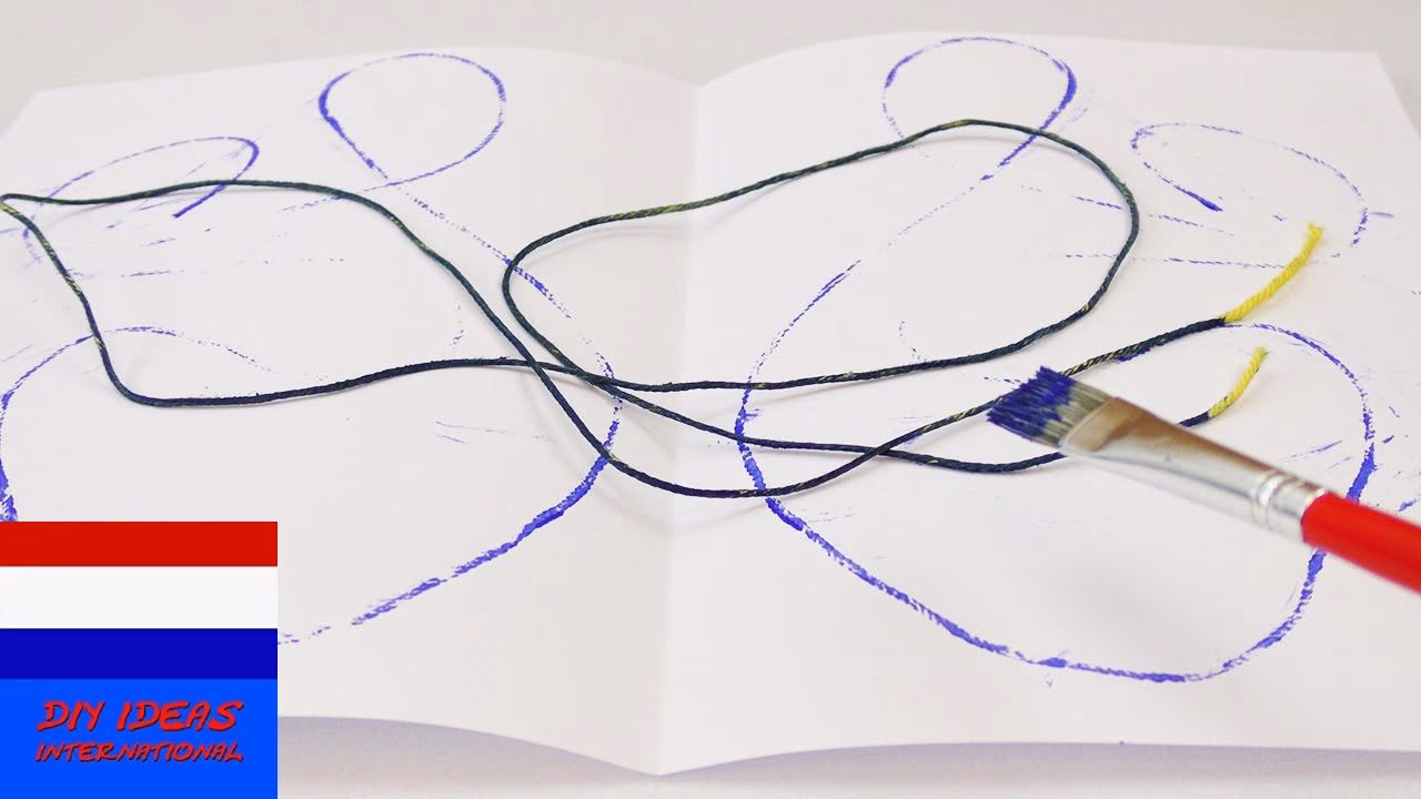 Hoe verf je jute touw?