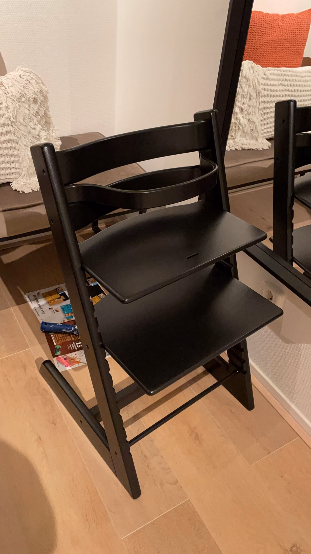 Van welk hout is de Stokke Tripp Trapp gemaakt?