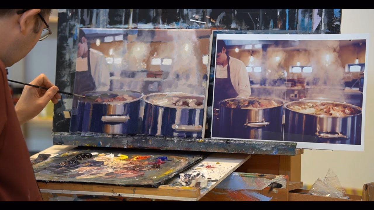 Hoe kan ik een schilderij mistig laten lijken?