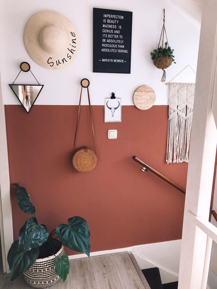 Kun je een halve muur verven?