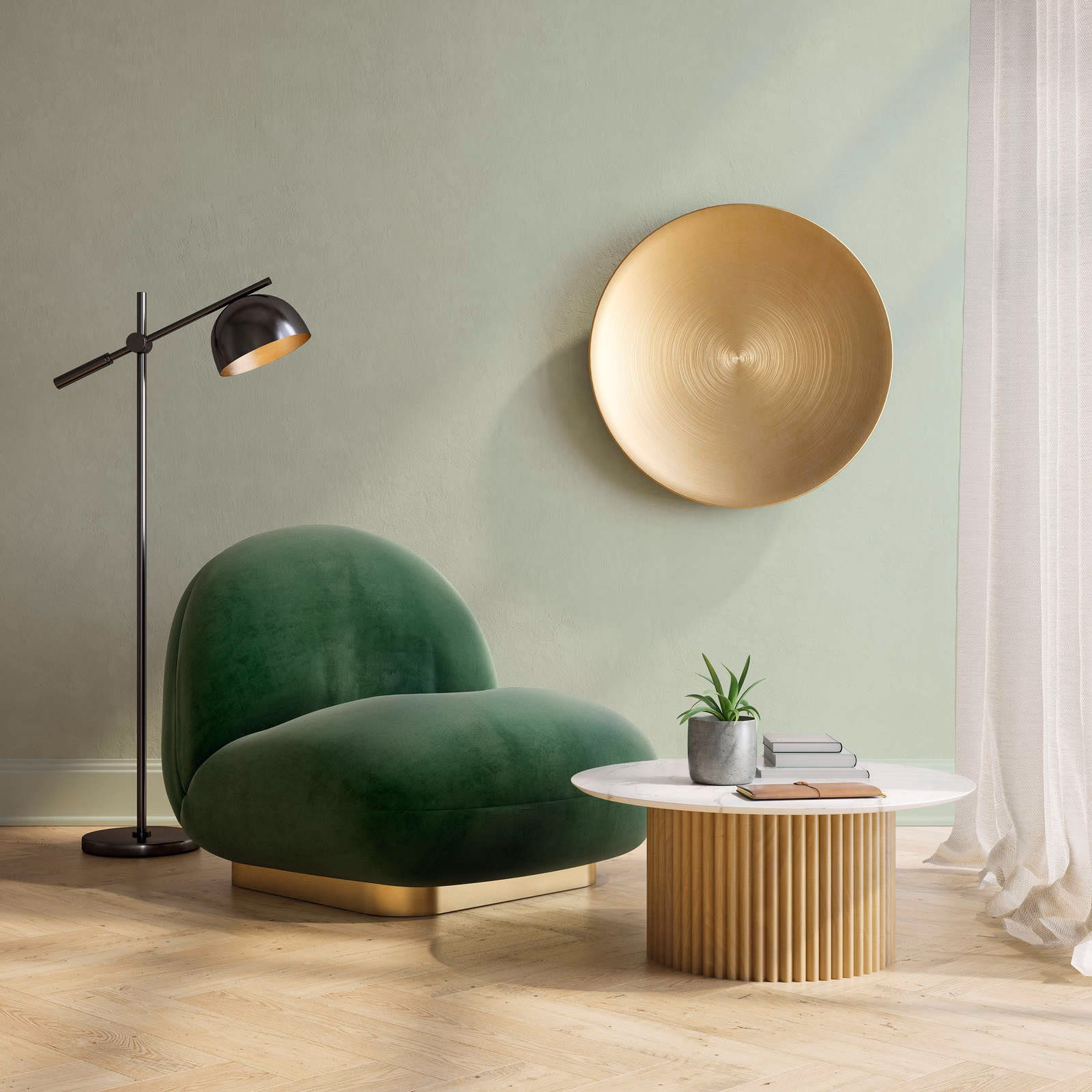 Hoe meng je pastel olijfgroen?