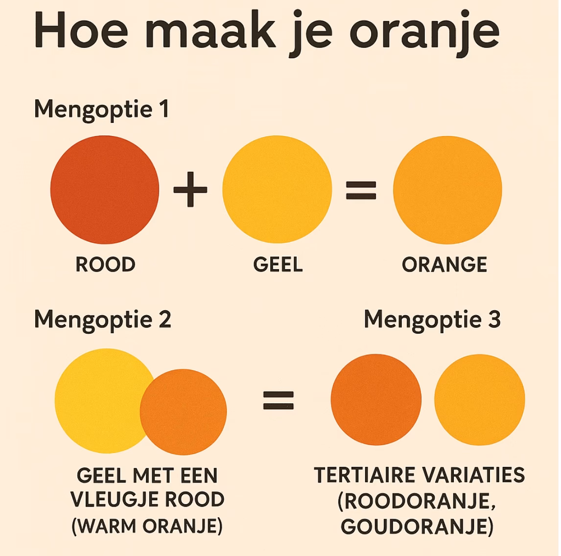 Hoe kan ik okergeel krijgen?