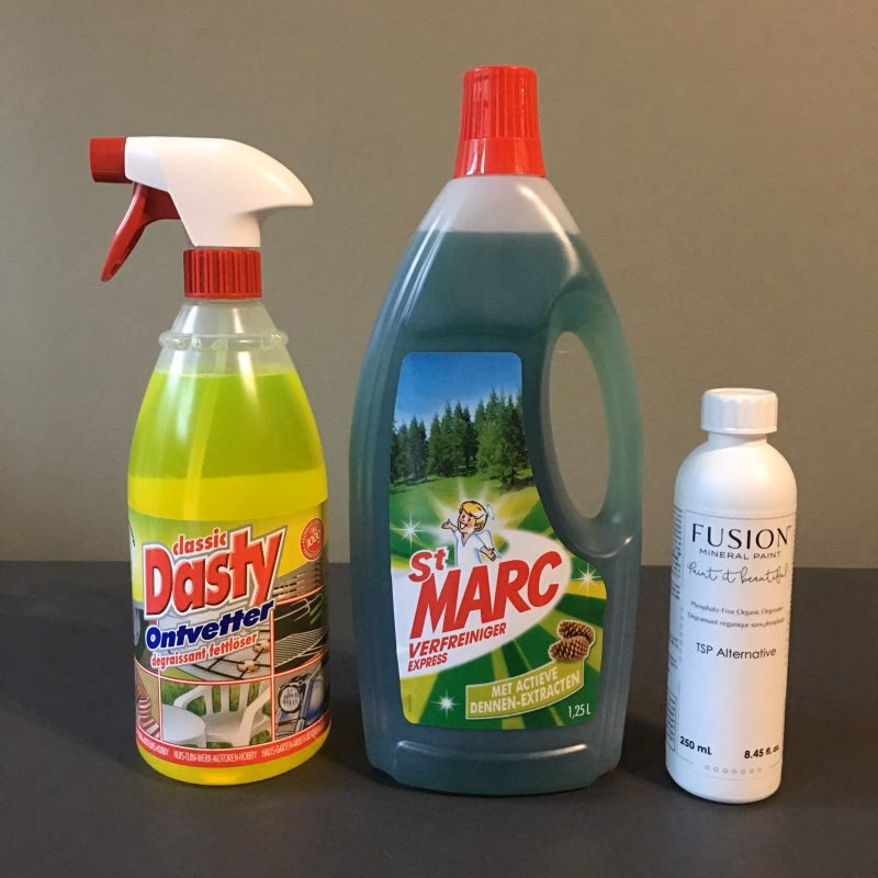 Waarmee deur ontvetten voor schilderen?