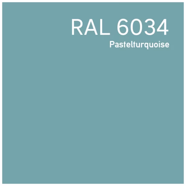Wat is de kleur RAL 6034?