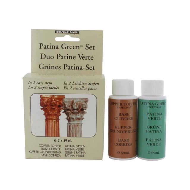 Hoe kan ik koper groen patineren?