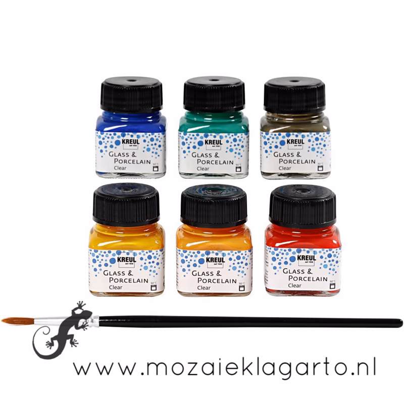 Kunnen porselein stiften op glas?