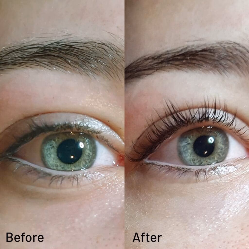 Hoe lang blijft een wimper lift?