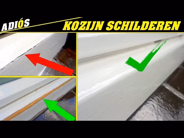 Welk schuurpapier moet ik gebruiken voor raamkozijnen?