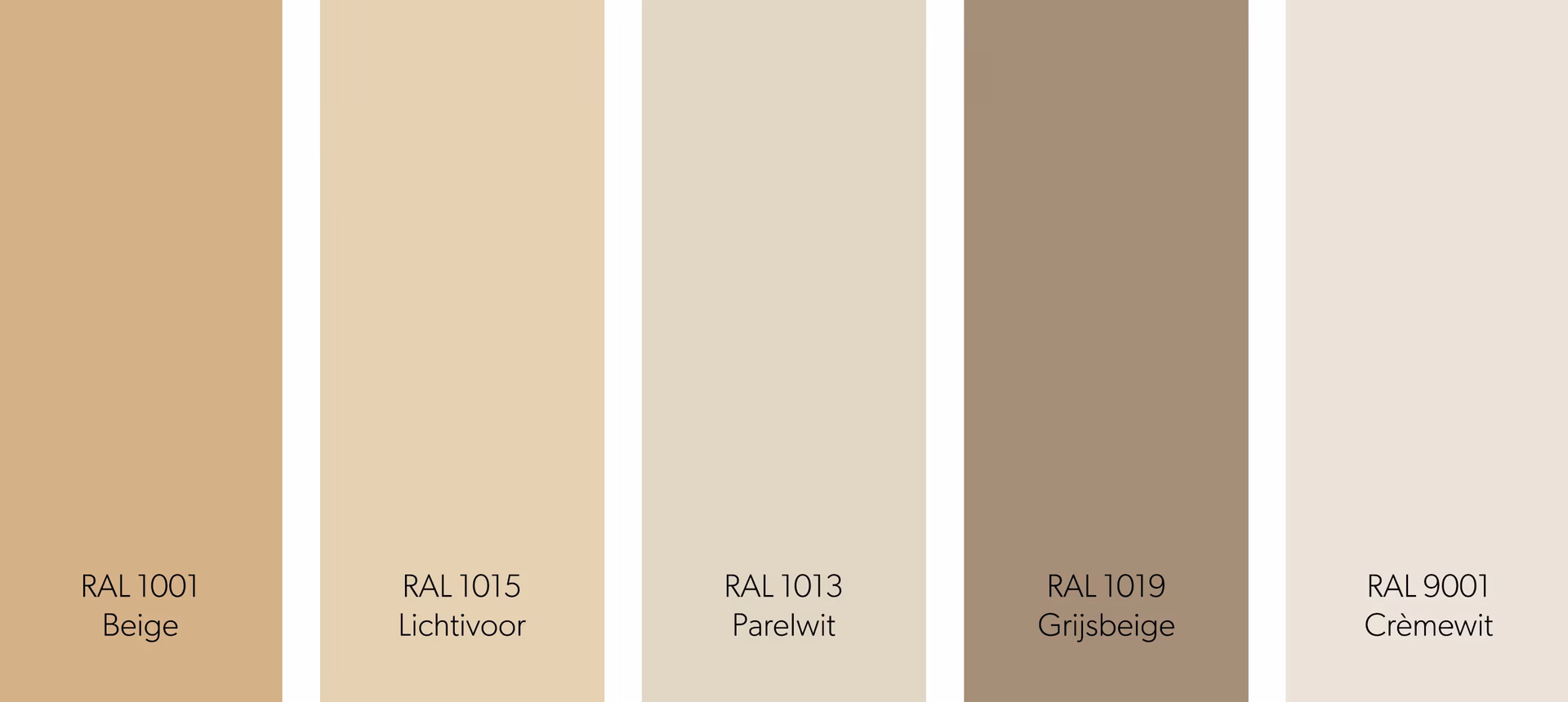 Welke RAL is zandkleur?