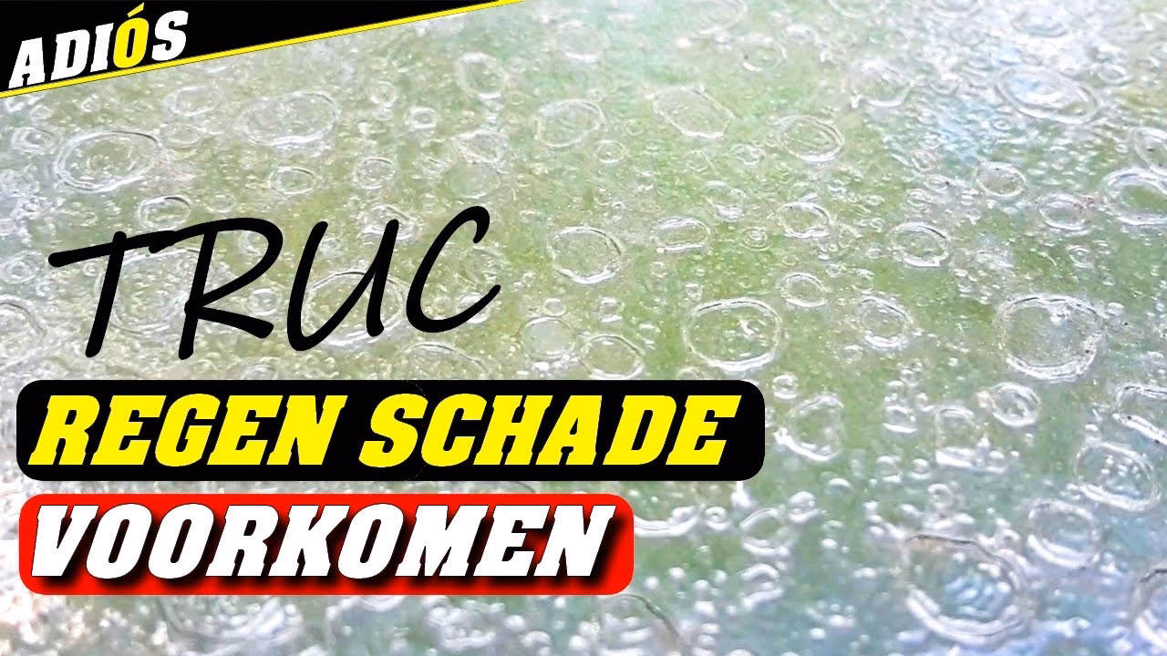 Kan regen verse verf aantasten?