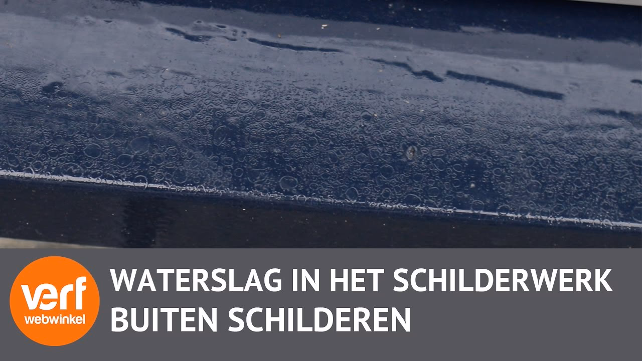 Kan regen verse verf aantasten?