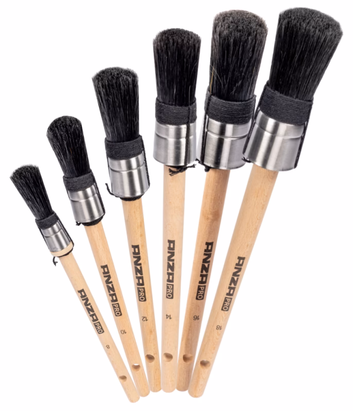 Welke haren zijn het meest geschikt voor een ronde kwast?