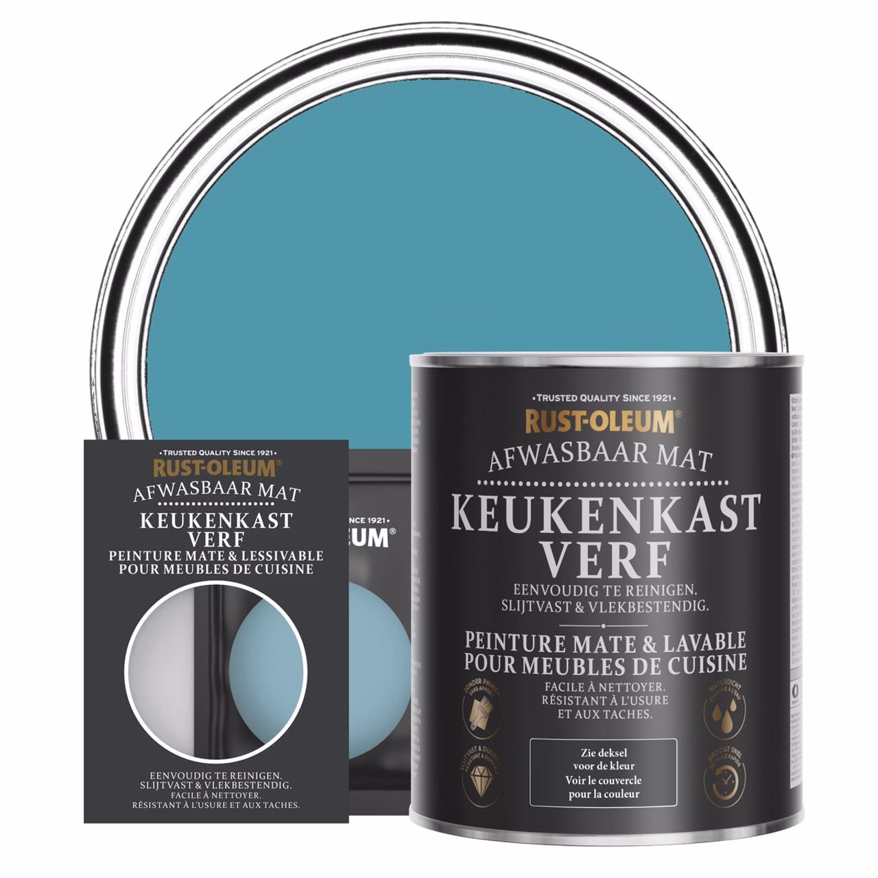 Hoeveel lagen Rustoleum keukenkastverf?