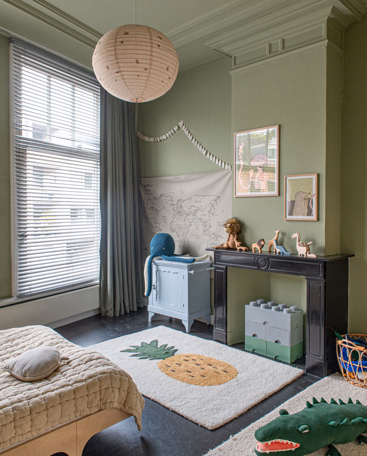 Hoe zet ik een rechte lijn op het plafond?