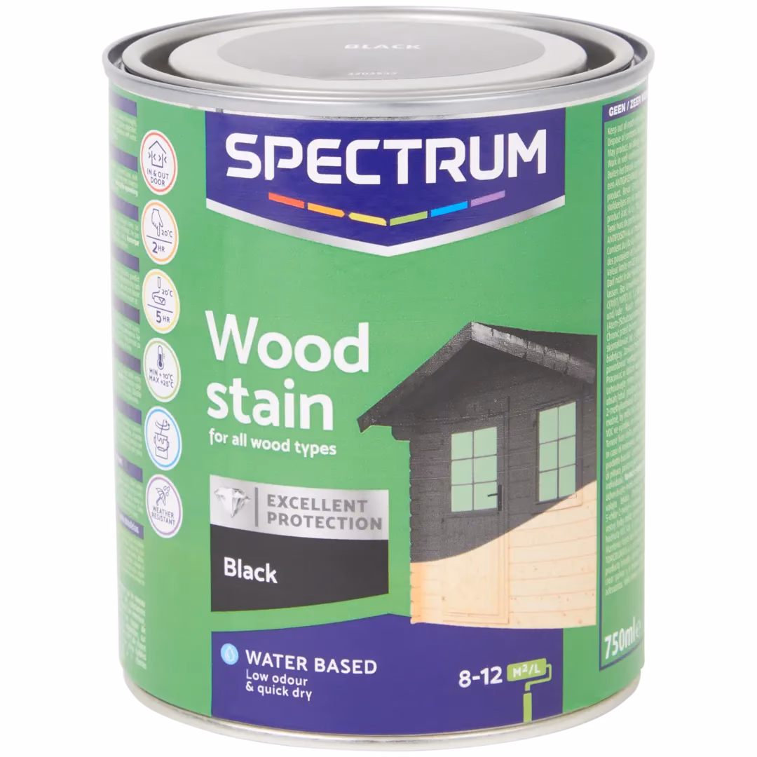 Waarmee maak je een schutting zwart?