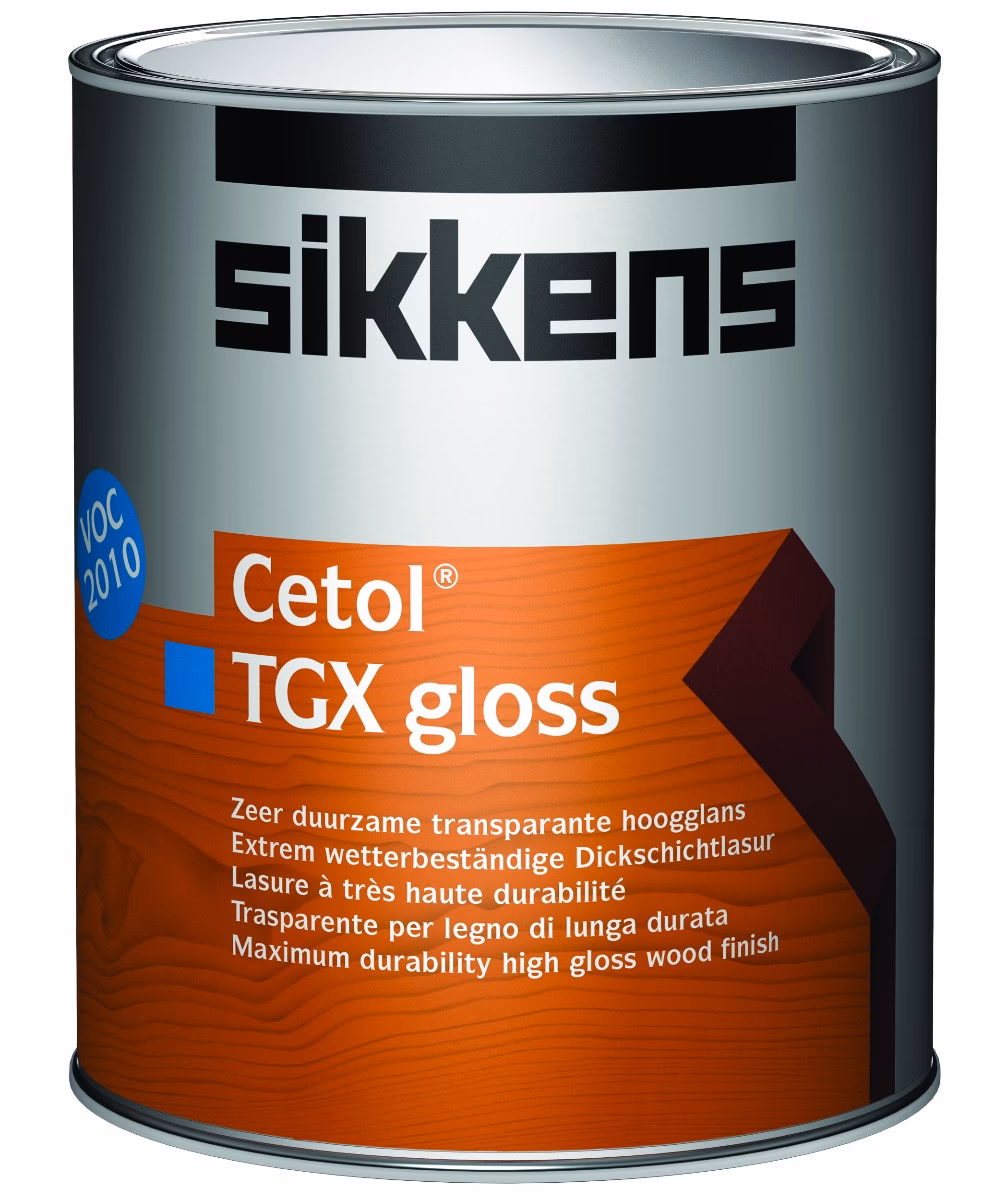 Wat is de droogtijd van Sikkens Cetol TGX gloss?