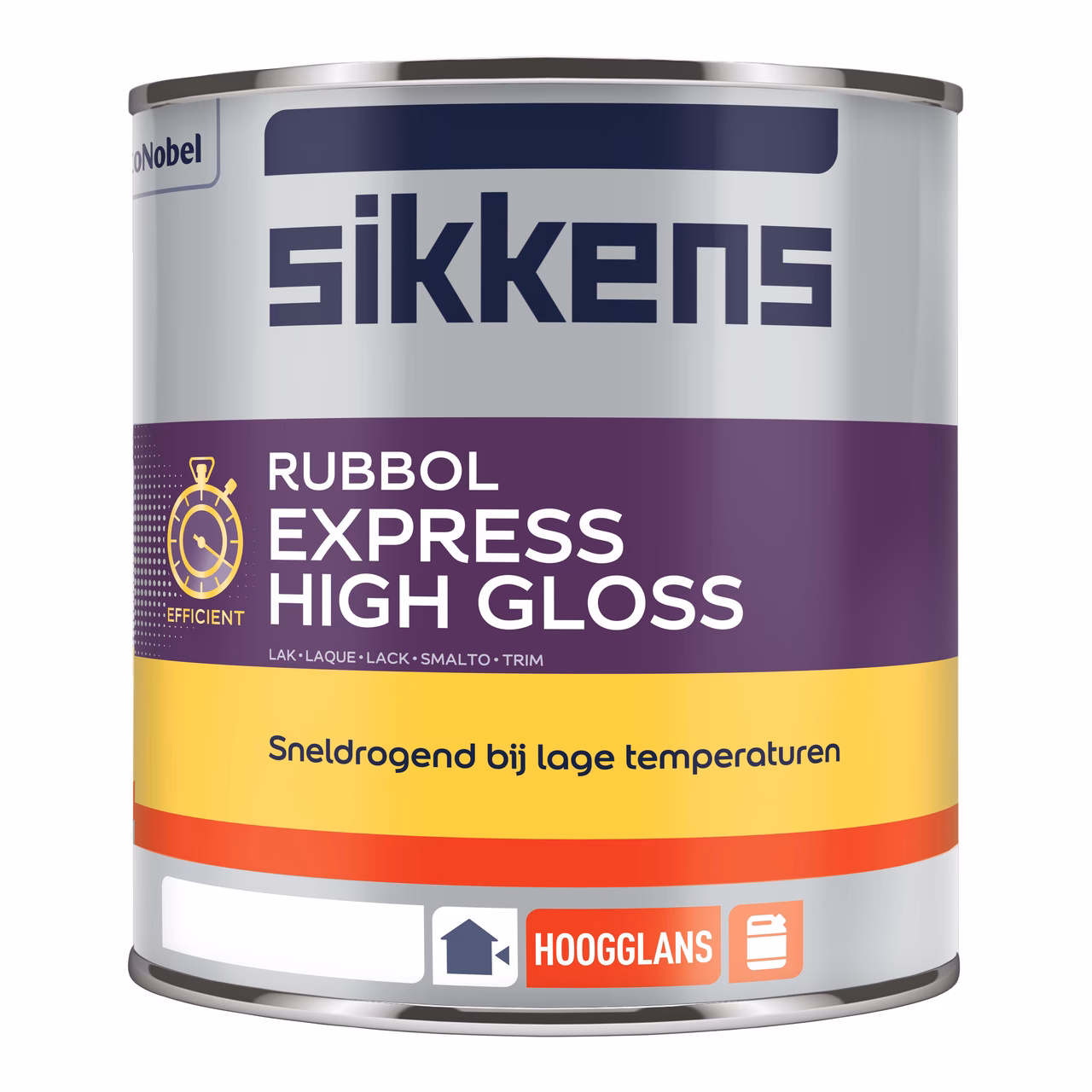 Wat is de droogtijd van Sikkens Rubbol Express High Gloss?