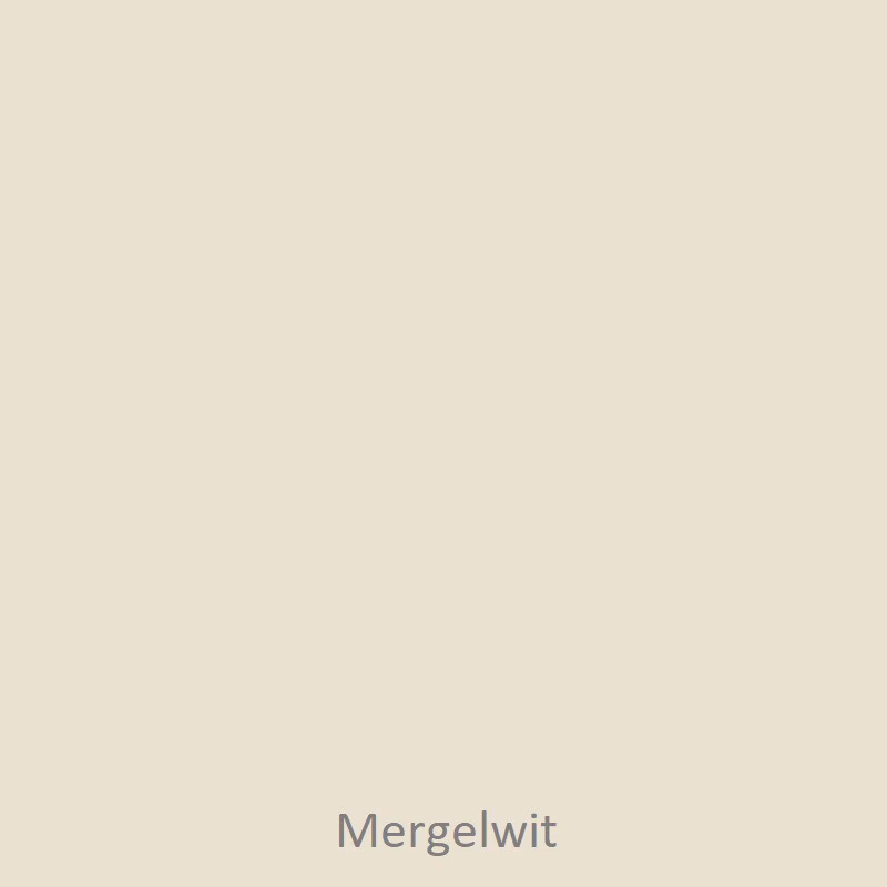 Wat voor kleur is mergelwit?