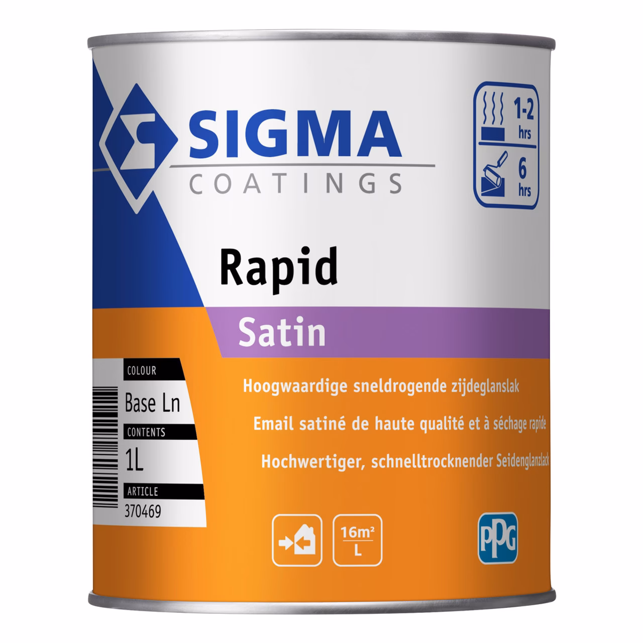 Is Sigma Rapid Satin sneldrogende verf?