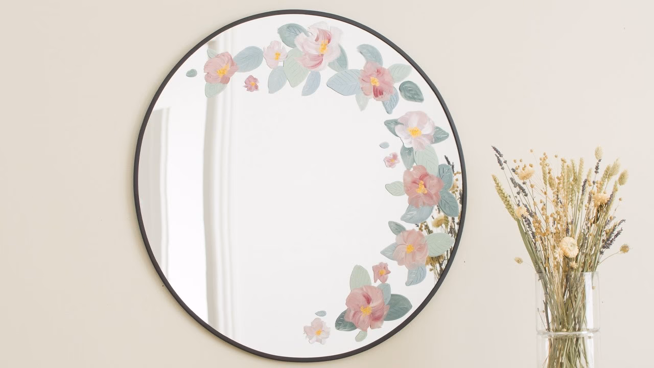 Blijft acrylverf op spiegels plakken?