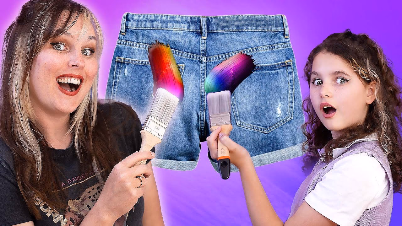 Kan ik denim paars verven?