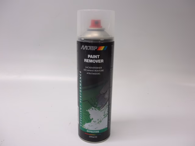 Hoe verwijder je opgedroogde spuitverf?