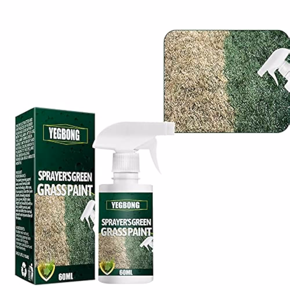 Kun je je gazon met spuitverf verven?