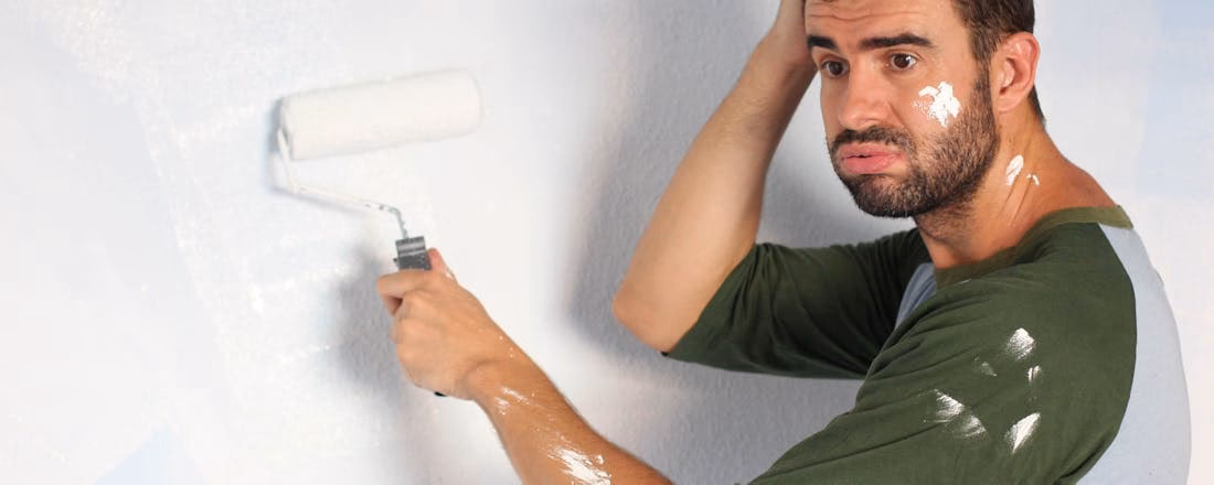 Waarom krijg ik strepen als ik met een roller schilder?