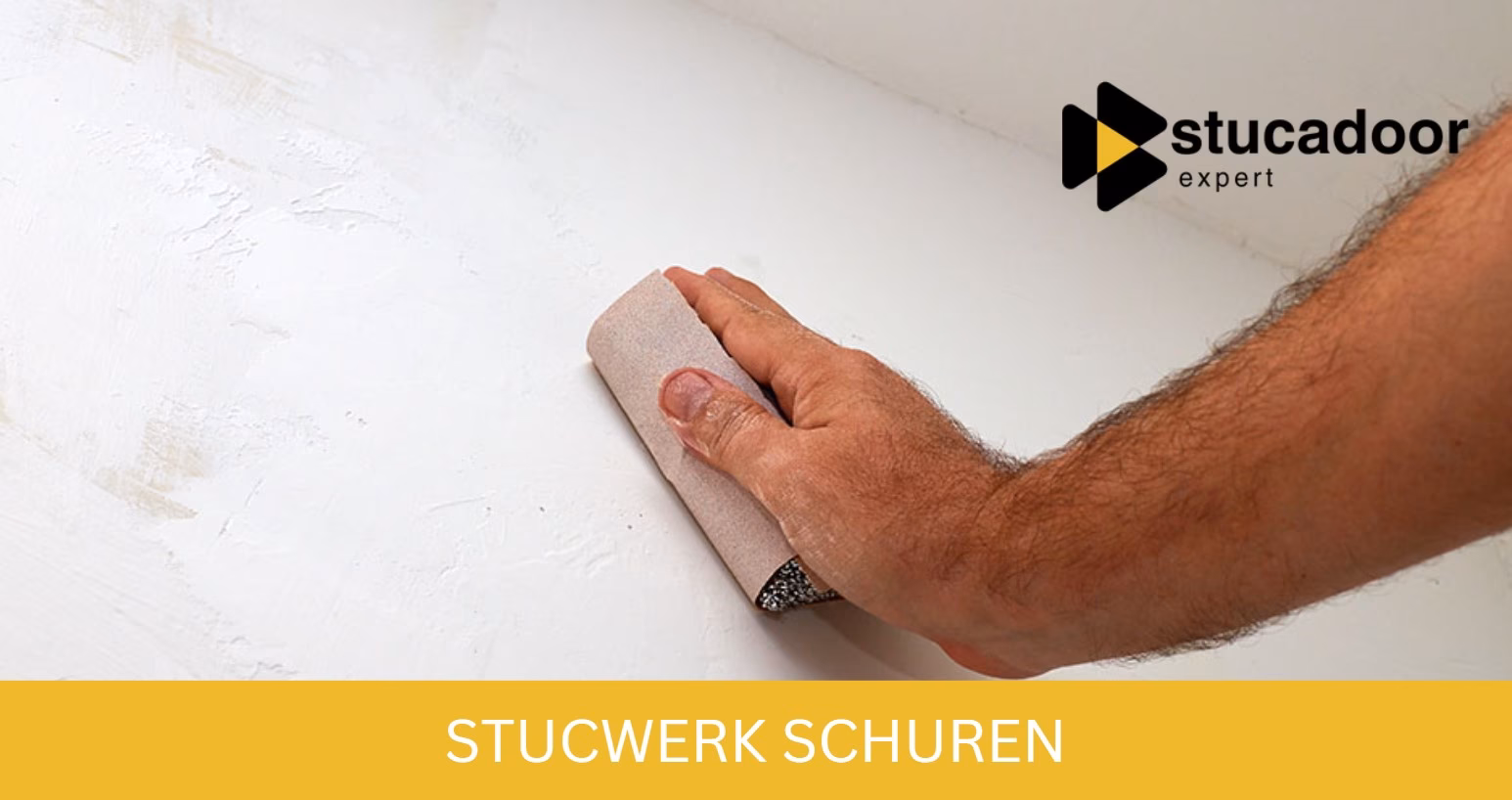 Kan ik stucwerk schuren met een schuurmachine?