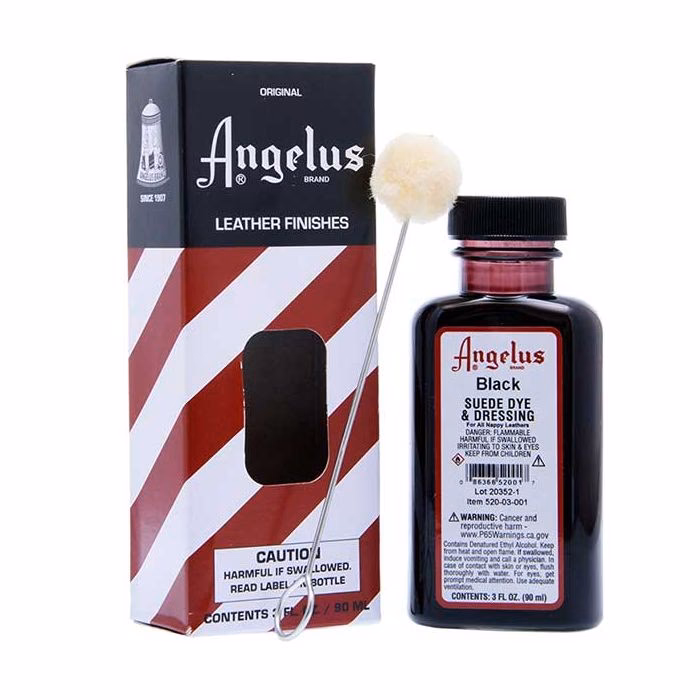 Hoe verwijder ik angelusverf van suède?