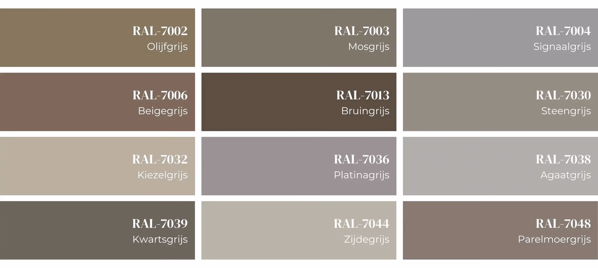 Welke kleur is taupegrijs?