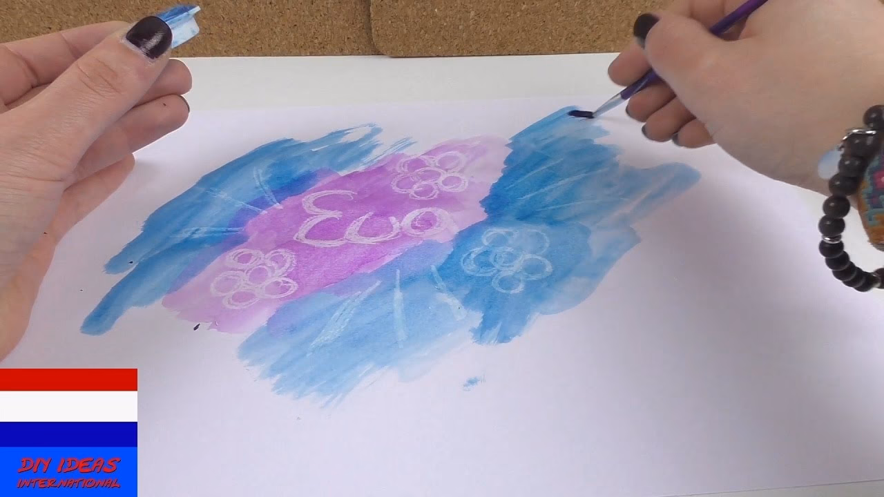 Hoe teken je met waterverf?