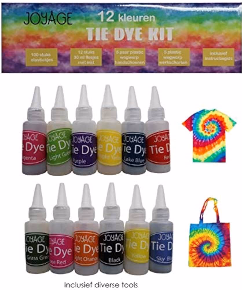 Werkt tie-dye op zwarte verf?