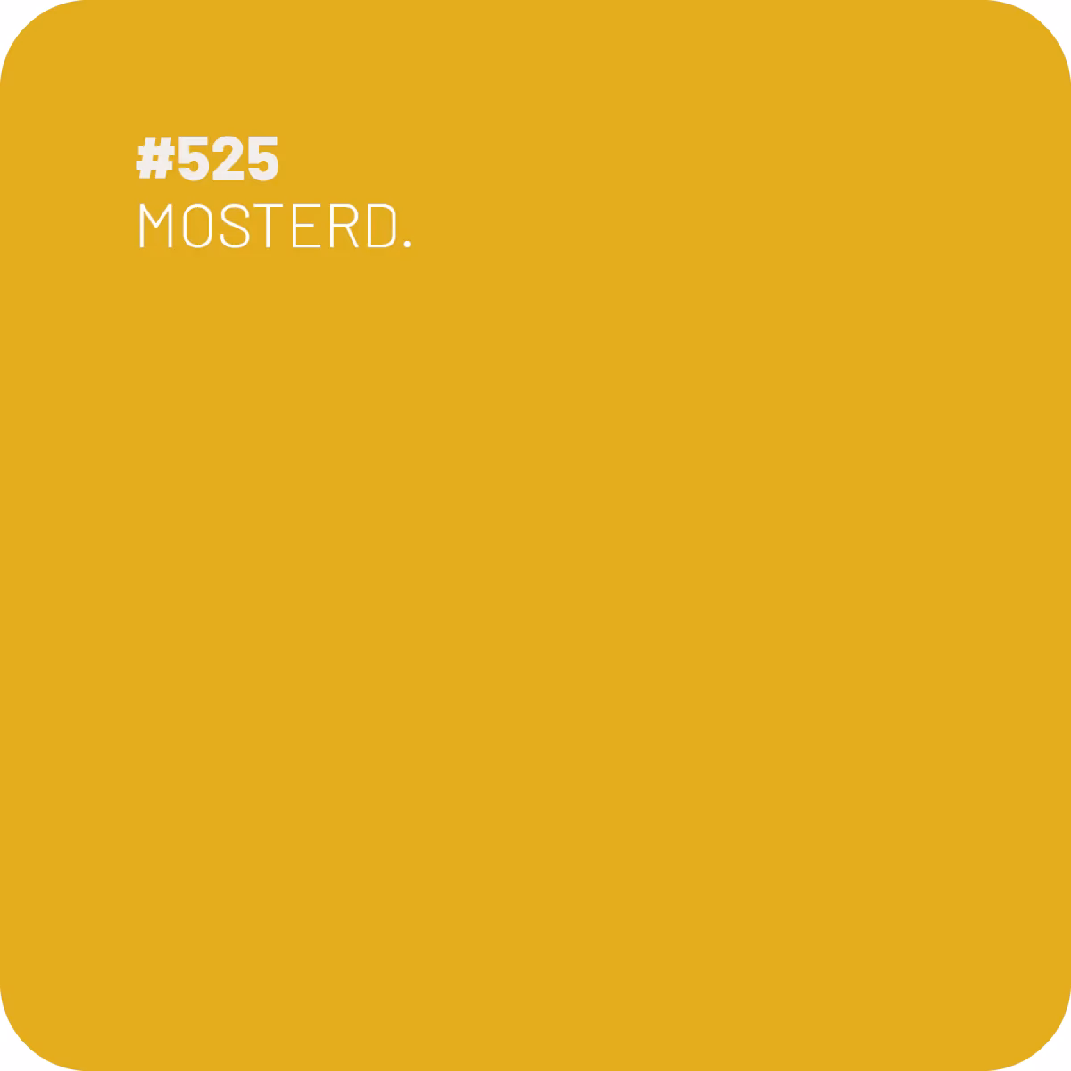 Welke kleur past bij mosterdverf?