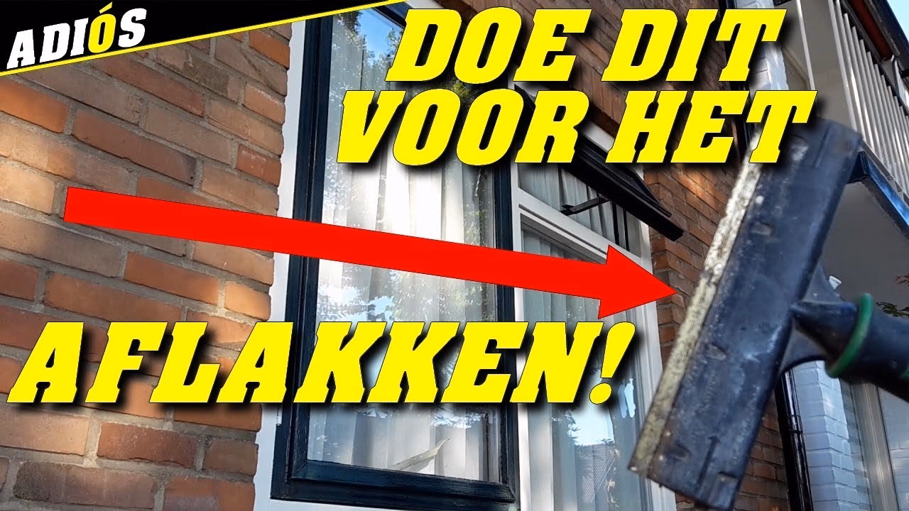 Hoe verwijder ik oude geverfde ramen?