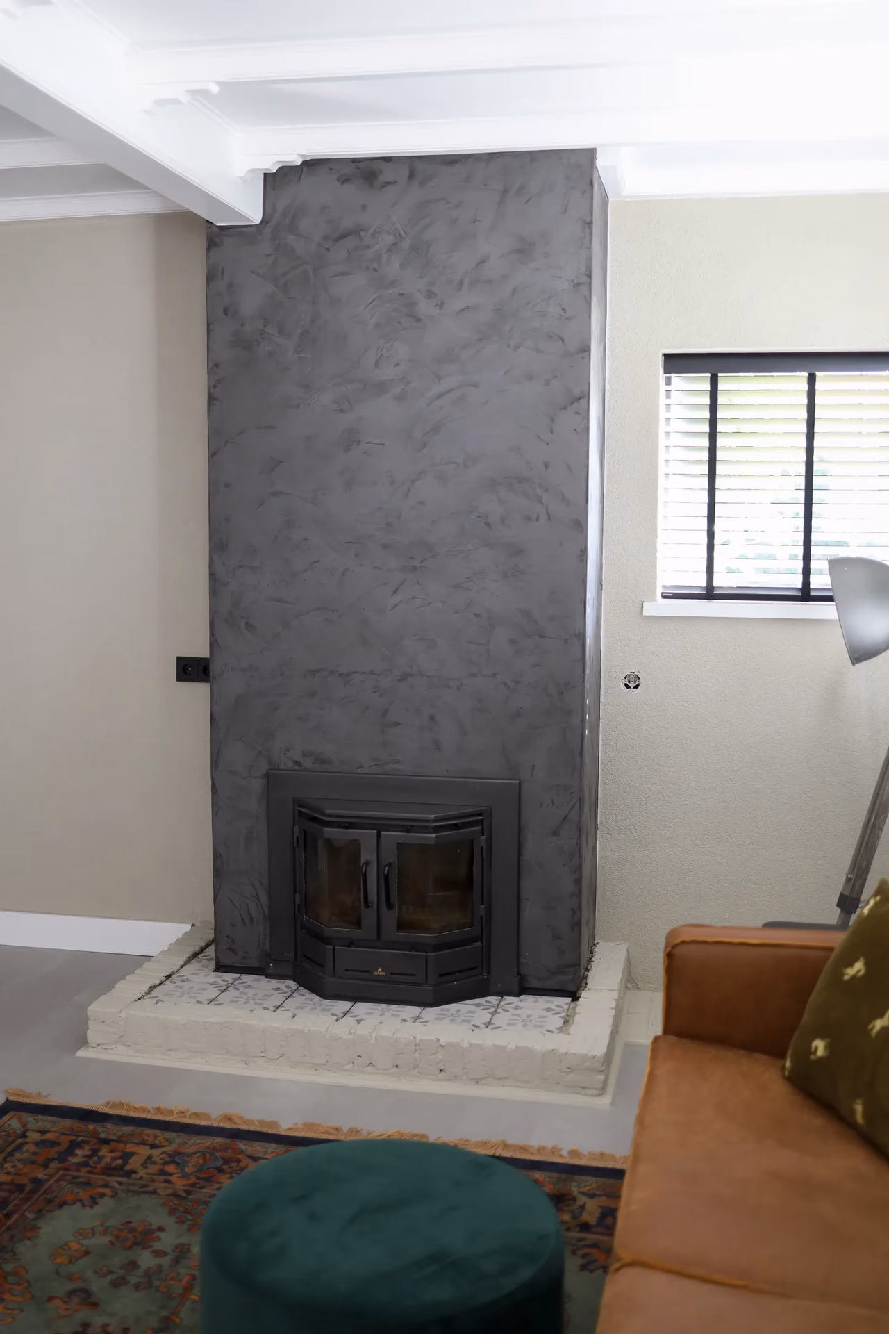 Welk soort verf gebruik je in een open haard?