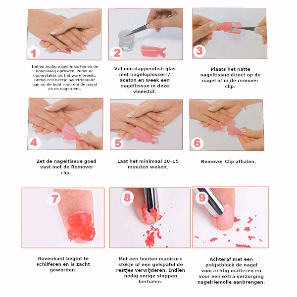 Hoe verwijder je verfvlekken van je nagels?