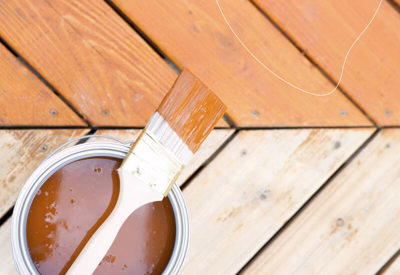 Welk soort verf gebruik je voor een houten terras?