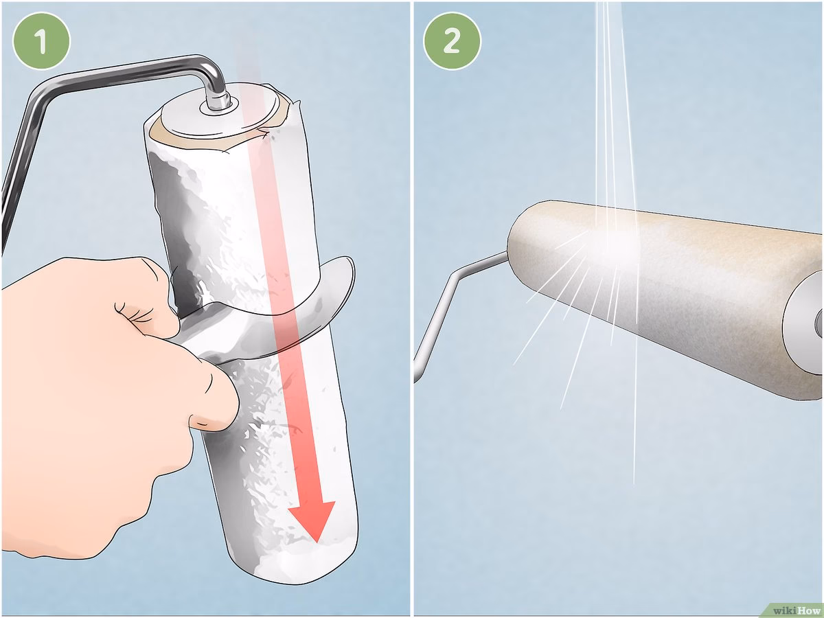Hoe gebruik je een nieuwe verfroller?
