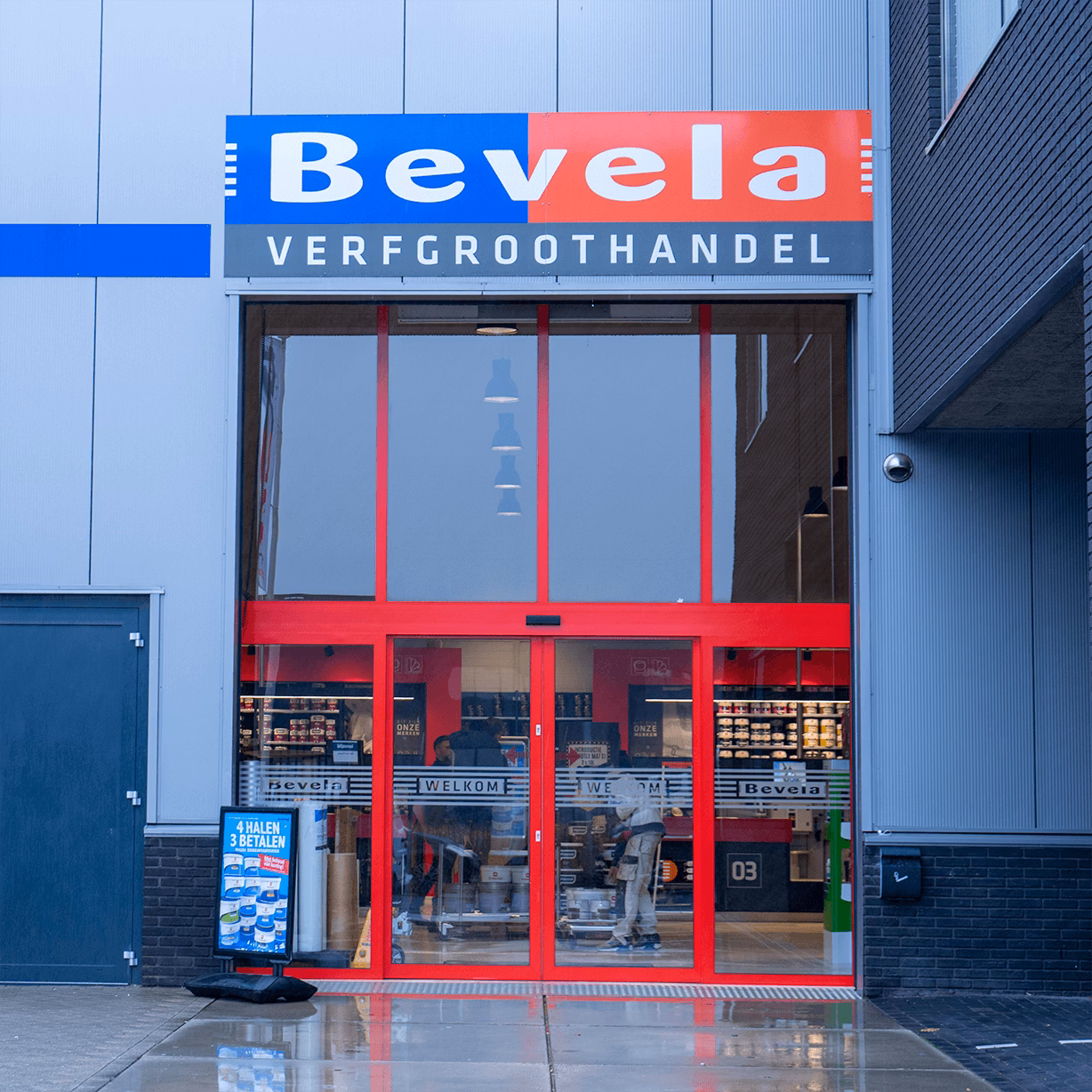 Wat zijn de gekleurde huisjes in Inntel Hotel Zaandam?