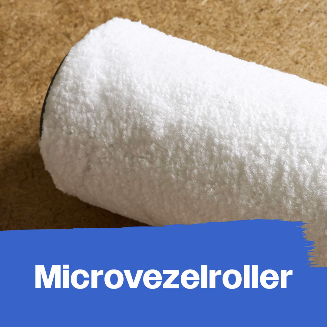 Welk type roller gebruik ik voor krijtverf?