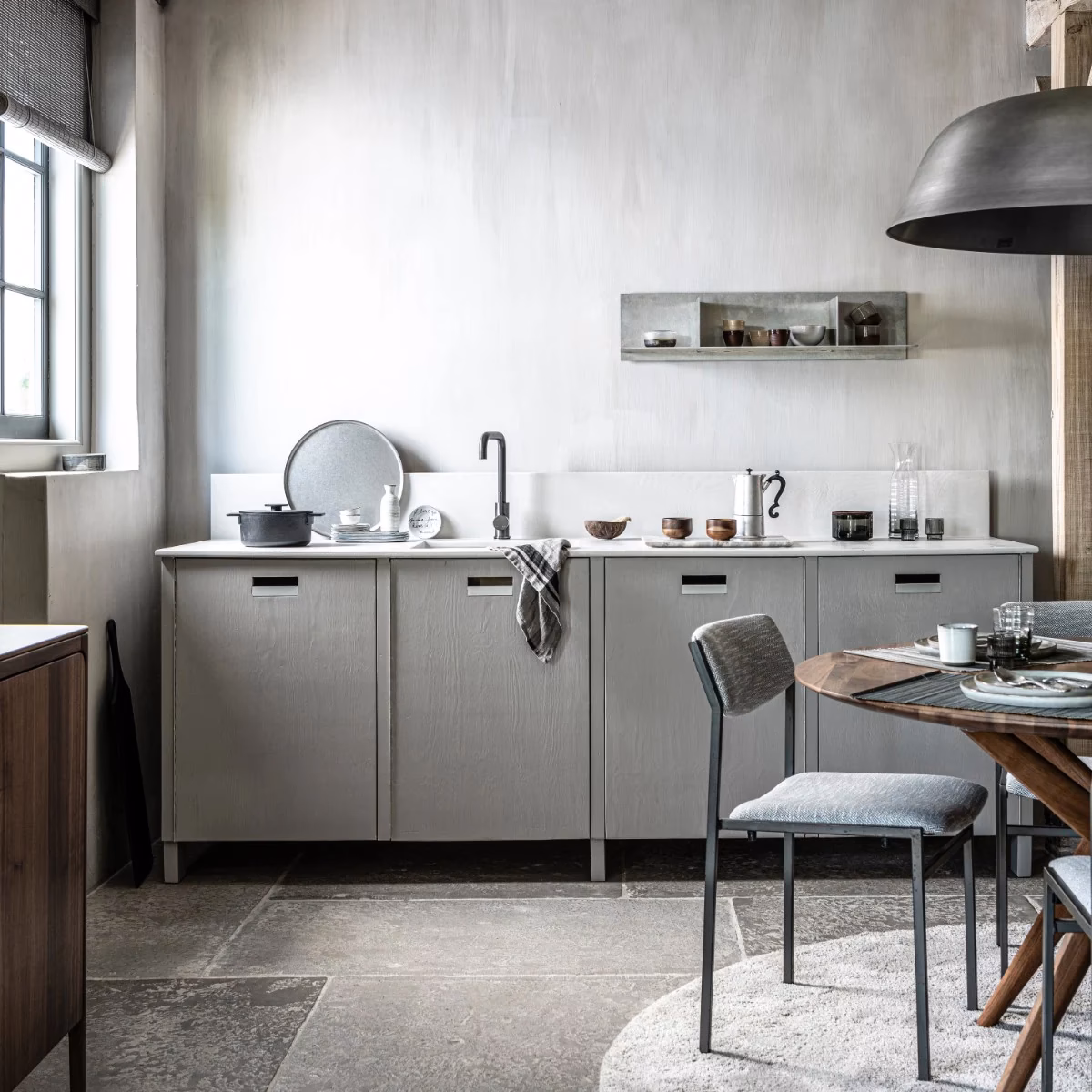 Welke kleur moet ik de muren geven als de keuken grijs is?