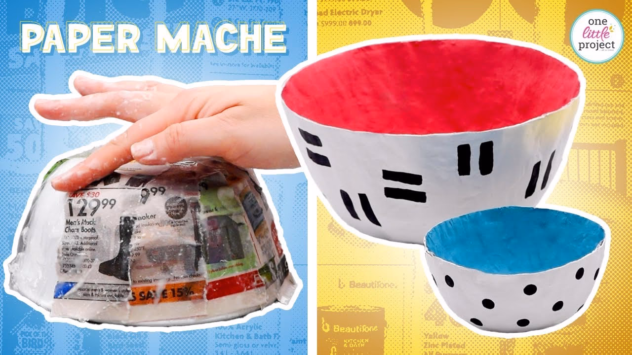 Hoe verf ik papier-maché?