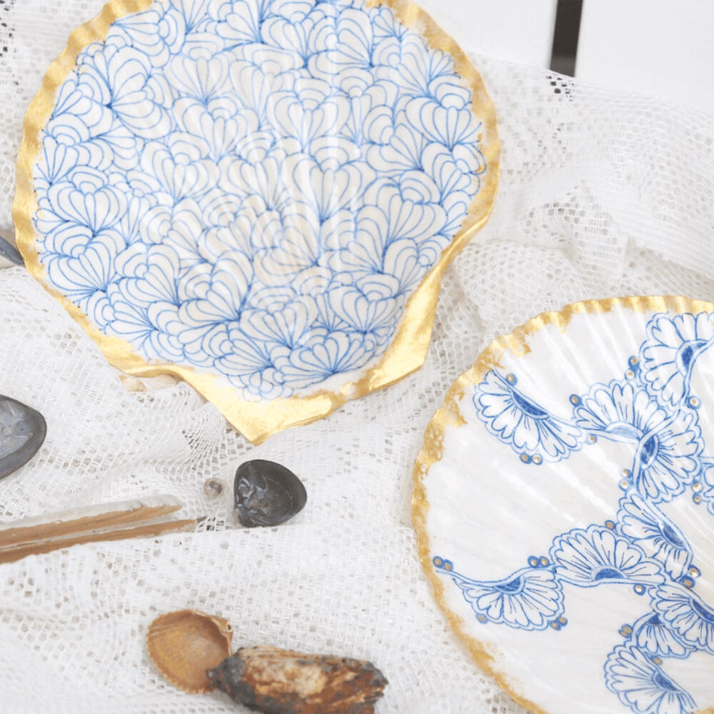 Welke verf blijft op schelpen plakken?