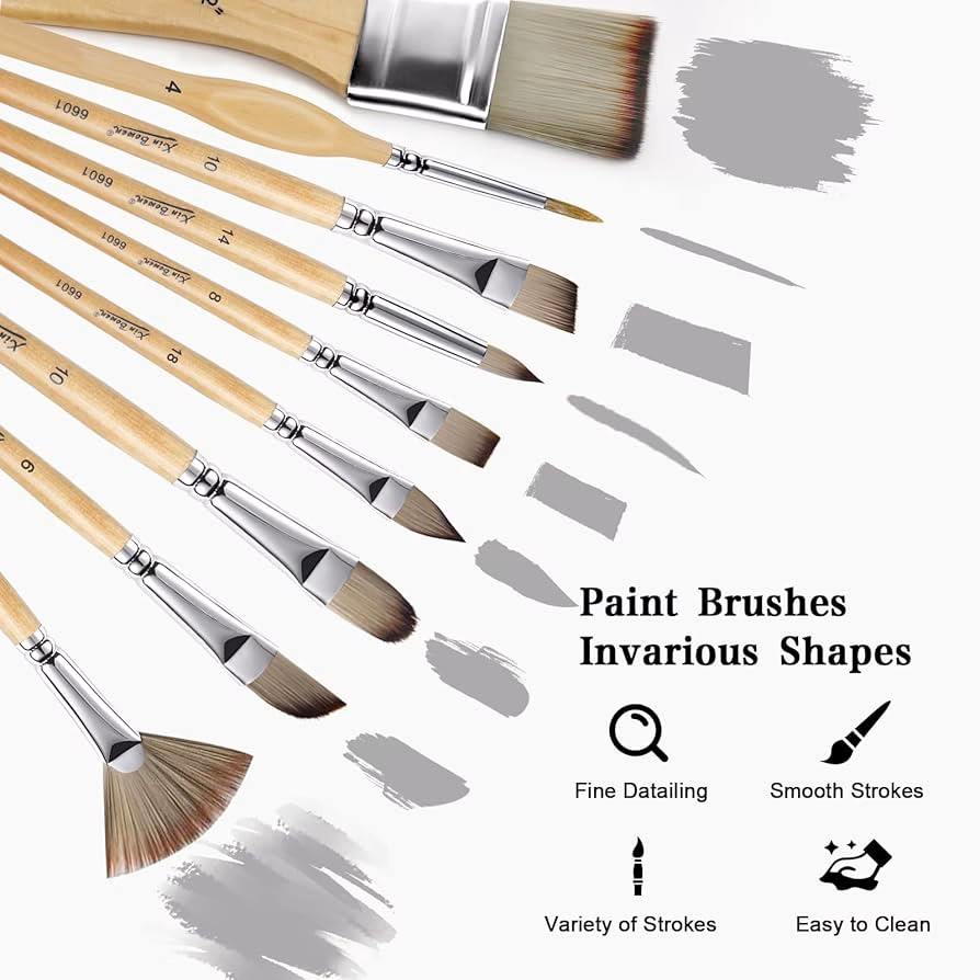 Welk penseel is het beste om geen strepen achter te laten?